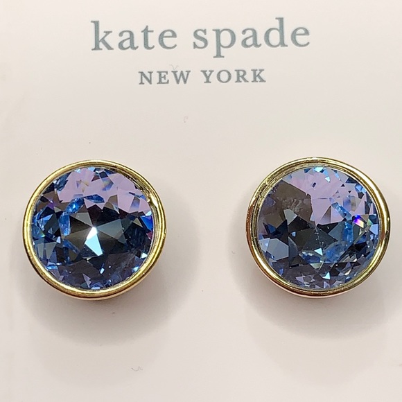 Kate Spade Blue Reflecting Pool Stud Earrings - Picture 7 of 16